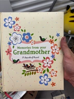 Memories from Your Grandmother Keepsake Book - Cream Floral Cover